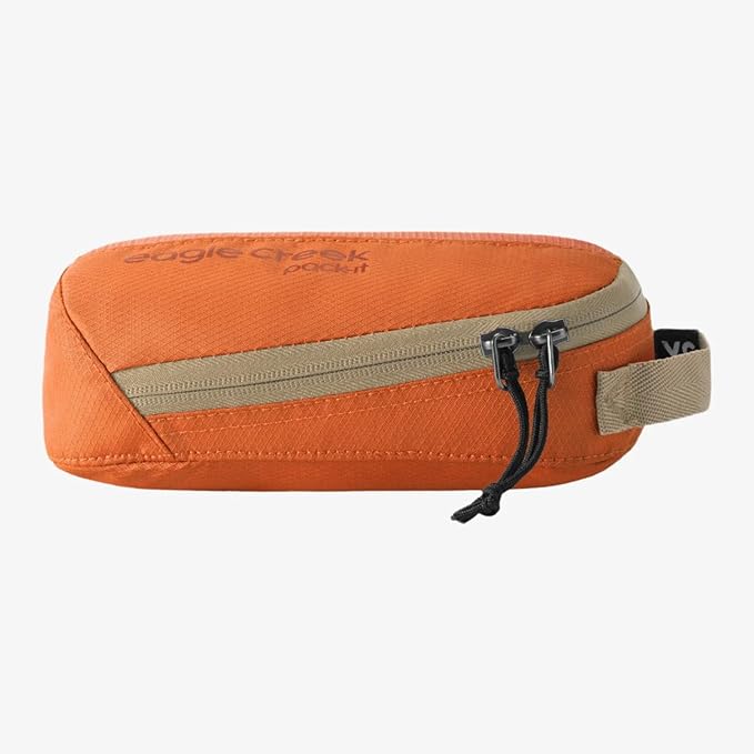 Eagle Creek Pack-It Reveal Cube Set - Packing Cubes for Compartmentalizing Luggage - Durable - Ultra-Lightweight - Water-Resistant - Easy Grab Zipper Pull - Mesh Windows - Mandarin - XS/S/M