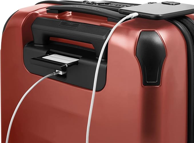 Victorinox Spectra 3.0 Frequent Flyer Carry-On - Modern Hardside Carry-On Luggage - Rolling Suitcase with Spinner Wheels - Holds Travel Accessories - 37 Liters, Red