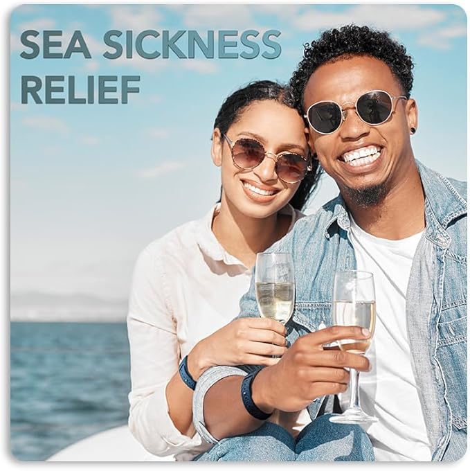 Nausea Relief Wristband for Motion and Sea Sickness | Anti-Nausea Acupressure Bands for Morning Sickness | Sea Bands for Motion Sickness Relief. (Lime)