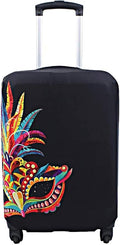 Explore Land Travel Luggage Cover Suitcase Protector Fits 27-30 Inch Case (Carnival, L)