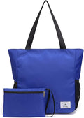 ETidy Large Capacity Foldable Tote Bag With Zipper Water-resistant SandproofWomen Beach Bag Handbag GymBag Travel ShoppingBag