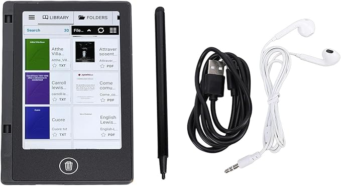 E Book Reader, BK501 Touchscreen E Readers for Android 5.1, 5 Inch Color LCD Display, 2+16GB Memory, Supports Wi Fi, BT, FM, Voice Call, for Kids Adults & Seniors