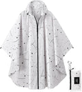 Rain Poncho Jacket Coat Hooded Zipper Style for Women/Men/Adult with Pocket