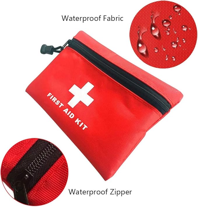 AOUTACC 6 Pack Empty First Aid Bag, Mini Travel Empty First Aid Kit Pouch Bag for Emergency at Home, Office, Car, Outdoors, Boat, Camping, Hiking(Bag Only)