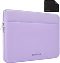 RAINYEAR Laptop Sleeve Case 13.3 Inch, Protective Portable Case with Front Pocket, Briefcase Handbag Laptop Bag Compatible with MacBook Air/Pro 13-13.3 inch, MacBook Pro 14 inch, Purple