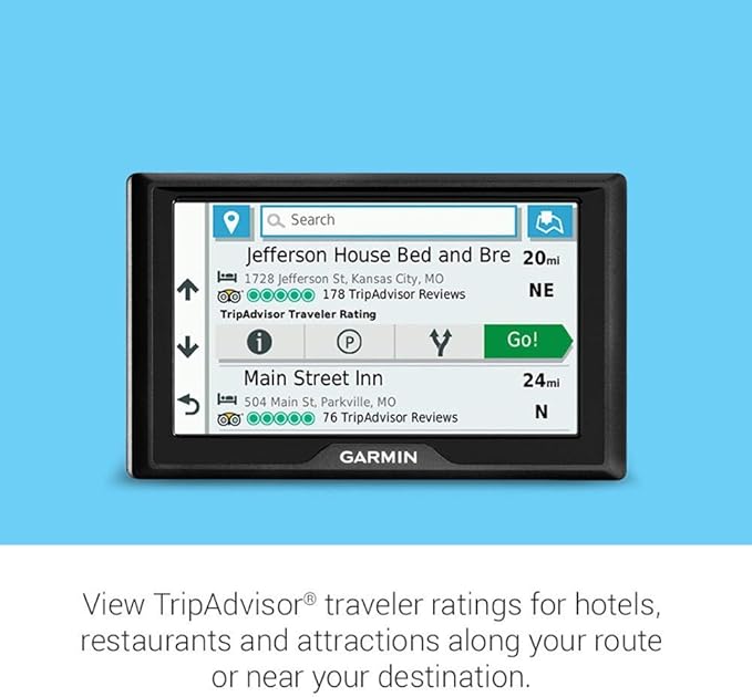 Garmin Drive 52, GPS Navigator with 5-inch Display, Simple On-Screen Menus and Easy-to-See Maps (Renewed)