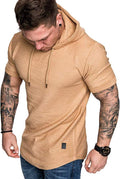 Lexiart Mens Fashion Athletic Hoodies Sport Sweatshirt Solid Color Fleece Pullover