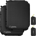 ATEPA Inflatable Stadium Seat Cushion, Self-Inflating Memory Foam Stadium Seats Bleacher Seat Chair Cushion Pad for Airplane Travel Backpacking Sports Events