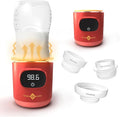 Portable Bottle Warmer - On The Go & for Travel - Baby Bottle, Breastmilk & Formula - Battery Powered & Operated, Cordless - Fits Dr Brown, Comotomo & Others