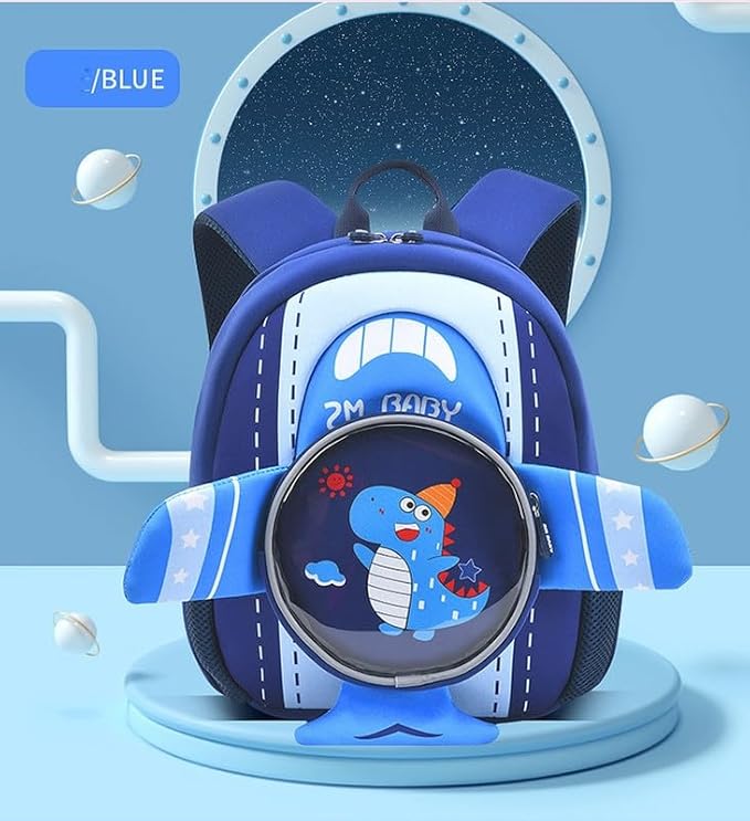 Padgene Toddler Harness Backpacks Safety Leash Kids Anti Lost Kindergarten Preschool Backpack Neoprene Lightweight Animal Schoolbag 3D Cartoon Dinasour Mini Travel Bag for Boys Girls