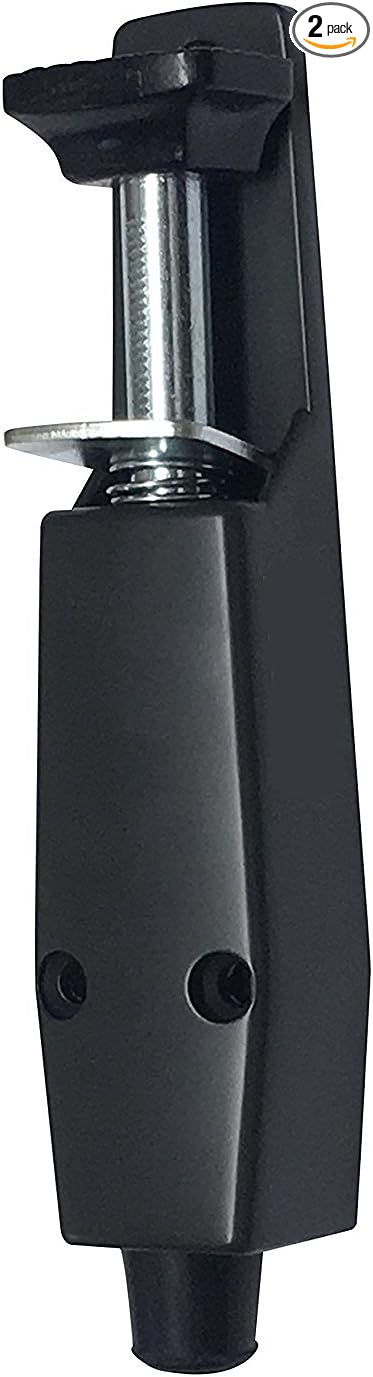 Pacific Doorware Heavy Duty Spring Loaded Step Down Push On Door Holder/Stopper (2, Duronotic)