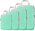 Gonex Compression Packing Cubes, 3pcs/4pcs Expandable Storage Travel Luggage Bags Organizers