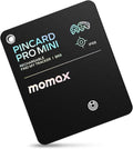 Momax Wallet Tracker Smart Finder - Rechargeable Slim Bluetooth Key Tracking Card with 1-Year Battery, Apple Find My (iOS Only), Item Locator for Luggage Tag, Suitcase, Passport, Backpacks, Mini Size