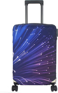 Explore Land Travel Luggage Cover Suitcase Protector Fits 23-26 Inch Case (Fireworks, M)