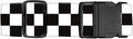 Luggage Straps for Suitcases Travel Belt Accessories, Cute Suitcase Strap, Adjustable Luggage Belt Strap, Heavy Duty with Quick-Release Buckle Luggage Strap Classic White Black Checkerboard
