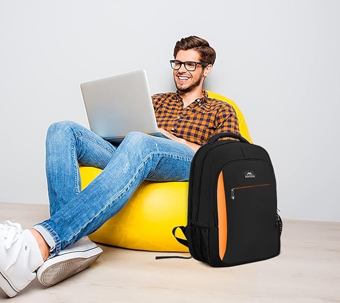 MATEIN Travel Laptop Backpack, Slim Sturdy College Laptops Backpack with USB Charging Port, Business Anti Theft Water Resistant Computer Bag Gift for Men & Women Fits 15.6 Inch Notebook