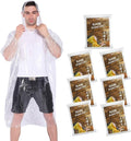 Rain Ponchos,with Drawstring Hood （10 Pack） Emergency Disposable Rain Ponchos Family Pack for Adults,Clear