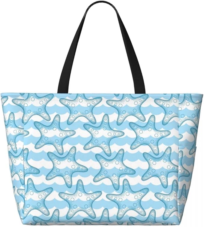 Waterproof Beach Tote Pool Bags for Women Ladies Extra Large Gym Tote Bag for Weekender Travel with Small Pouch