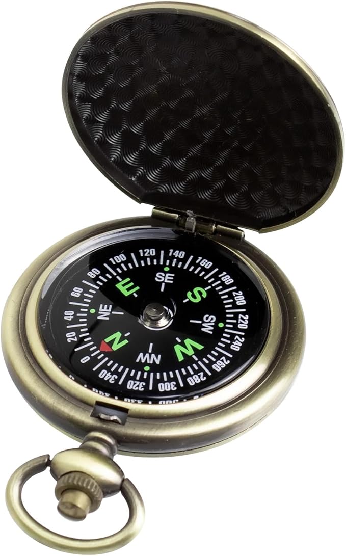 Black Pocket Waterproof Compass Toy Camping Survival Compasses Glow in The Dark Military Survival Gearfor for Hiking, Camping,Backpacking, Outdoor Activities - Best Survival Gifts Pack（Style B）