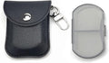 VOFOON Small Pill Organizer, Travel Pill Box for Purse, Keychain Pill Holder, Pocket Pill Container, 2 Times a Day Daily Portable Medicine Vitamin Case, Fish Oil Box, Supplement Box