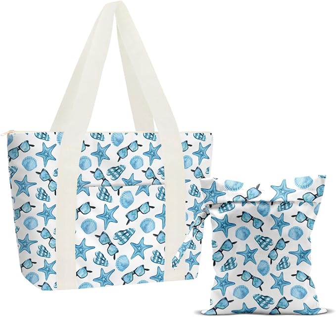Beach Bags Wet Bag for Swimsuit Tote Bag for Friends Travel Gifts, Aloha Bags Waterproof Vacation Essential