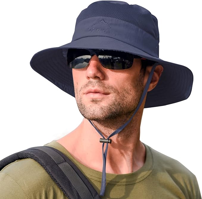Sun Hats for Men Women Fishing Hat UPF 50+ Breathable Wide Brim Summer UV Protection Hat