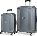 Luggage Sets 2 Piece, 20/28 Inch Lightweight Expandable PC Hardside Durable Suitcases with Spinner Wheels & TSA Lock, Gray