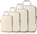 Gonex Compression Packing Cubes, 3pcs/4pcs Expandable Storage Travel Luggage Bags Organizers