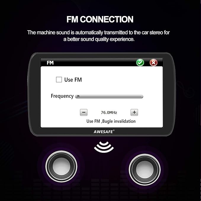 GPS Navigator for Car,9 inch Touch Screen Car GPS, Support Voice Turn Direction Guidance/Speed and Red Light Warning