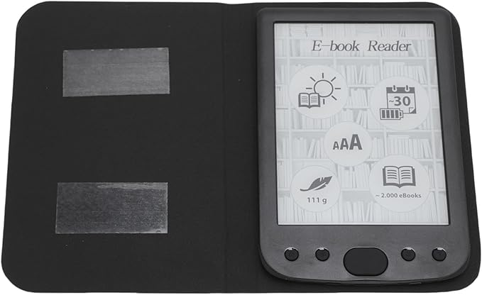 Yoidesu 6 Inch E Reader Digital Reader Electronic Book Reader with 800x600 High Resolution Screen Multifunctional Navigation Buttons for PDF EPUB TXT DOC FB2 MOBI (8G)