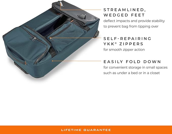 Briggs & Riley Travel Duffel Bag - Weekender & Overnight Luggage for Women & Men, Softside Bag - ZDX Collection