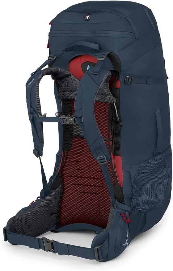 Osprey Farpoint Trek 75L Men's Travel Backpack, Muted Space Blue