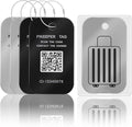 Smart Luggage Tags for Suitcase 4-Pack (2S2B) - Waterproof QR Code ID Labels, Show Scanner’s Location on Scan, Customizable & Durable Travel Tags for Backpack, Securely Hide Personal Info