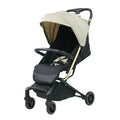 Lightweight Baby Stroller,Ultra Compact & Airplane-Friendly Travel Stroller, One-Handed Folding for Toddler, Only 13lbs,with Sleep Shade, Oversize Basket (Khaki)