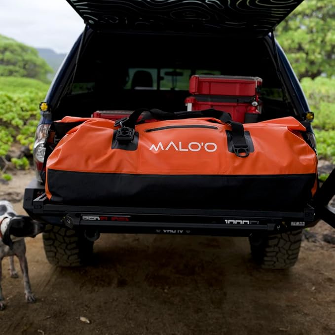 Malo'o Waterproof Dry Bag Duffel 40L/60L/100L, Roll Top Duffel Keeps Gear Dry for Kayaking, Rafting, Boating, Swimming, Camping, Hiking, Beach, Fishing - Internal & External Pockets and Molle Loops