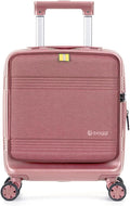 biaggi Runway Hybrid Expandable Underseat Carry-On – Lightweight TSA-Approved Polycarbonate Travel Bag, Perfect for Getaways & Long Weekends (Expandable Underseater, Pink)