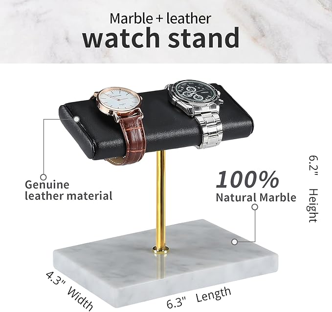 LYS&LYX Watch stand watch display stand watch holder watch Handcrafted watch holder (2--white/glod/black)
