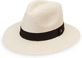 Wallaroo Hat Company Women’s Petite Palm Beach Fedora – UPF 50+ UV Protection Sun Hat, Packable, Adjustable, Small Size