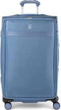 Travelpro VersaPack+ Lightweight Softside Expandable Checked Luggage, 8 Spinner Suitcase, TSA Lock, Men and Women, Checked Large 29-Inch, Elemental Blue