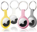 ThingsBag Apple AirTags 4 Pack Case Keychain Silicone Apple Air Tags Holder Item Finders Accessories Comes with Metal Snap Airtags Keyring Case 4 Pack