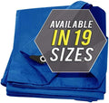 Large Waterproof Tarp - Heavy Duty 10 Mil Thick Poly Tarpaulin Ideal for Canopy Tents, Boats, RV or Pool Covers - Multipurpose Protective Tarps with Grommets for Indoor and Outdoor Use | 12' x 16'