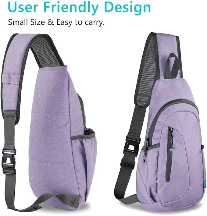 TITECOUGO Small Sling Bag, Lightweight Crossbody Backpack for Men Women, Shoulder Bag for Sports and Outdoor