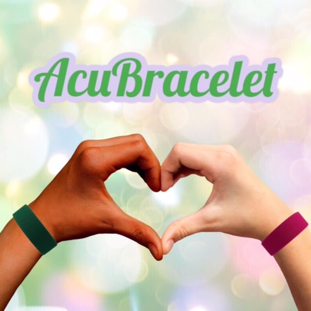 AcuBalance Motion Sickness Bracelets – Comfortable Waterproof Acupressure Band for Natural Nausea Relief, Ideal for Travel (Pair), Pink (Medium 7")