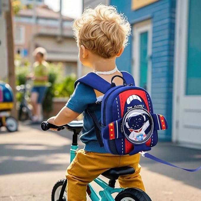 Padgene Toddler Backpacks Kids Preschool Backpack Waterproof Neoprene Animal Schoolbag Lunch backpack 3D Cartoon Mini Travel Bag for Boys Girls Ages 3-5