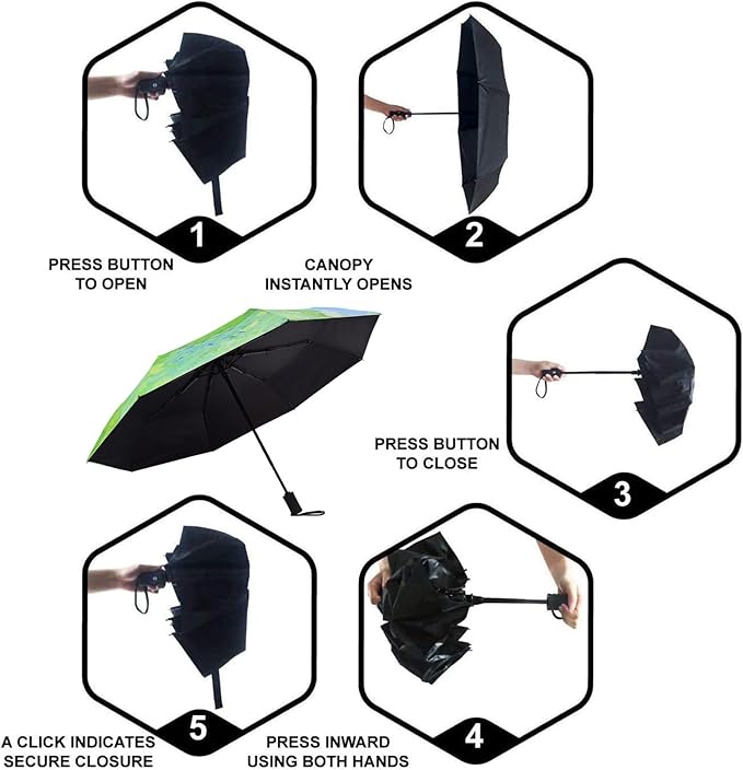 SY COMPACT Travel Umbrella Windproof Automatic Umbrellas Small Compact UV Sun Protection Factory Outlet Umbrella