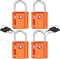 TSA Approved Luggage Locks, Ultra-Secure Dimple Key Travel Locks with Zinc Alloy Body