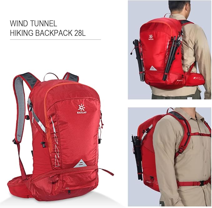 KAILAS Q-WIND II 28L Hiking Daypack Waterproof Lightweight Backpack with Rain Cover for Men Women Travel Outdoor