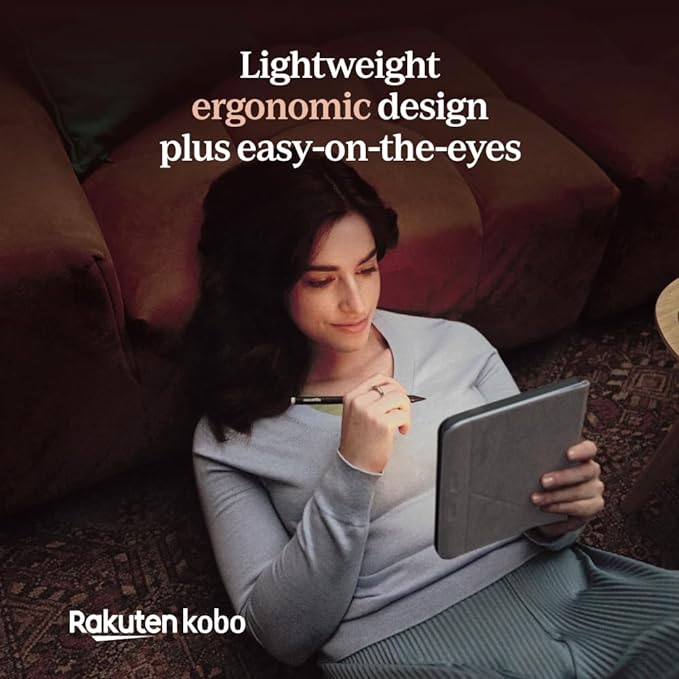 Kobo Libra Colour | eReader | 7” Glare-Free Colour E Ink Kaleido™ 3 Display | Dark Mode Option | Audiobooks | Waterproof | White