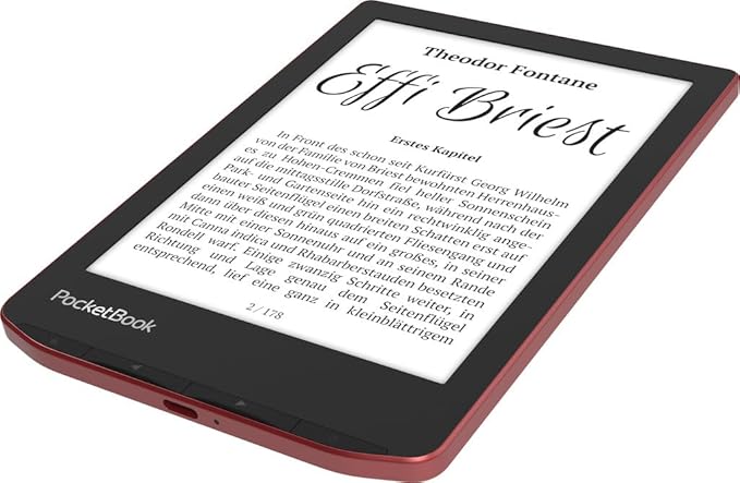 PocketBook Verse Pro E-Reader Waterproof | Eye-Friendly 6'' E-Ink Carta™ HD Touchscreen | Audio-Book & E-Book Reader | Text-to-Speech Function | SMARTlight | 16GB | WiFi & Bluetooth | Azure