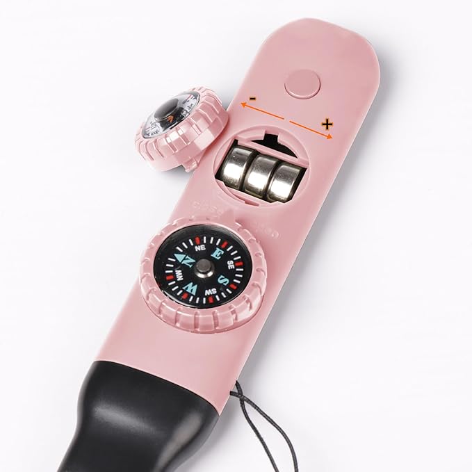 Multifunctional Survival Emergency Whistle for Kids with Compass Hiking Survival, Thermometer & Neck Lanyard | Emergency Safety Gear for Hiking, Camping, Kayaking, Boating, Climbing